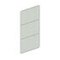 Rückwand, f. Steckregal, HxB 2000x1000mm, verzinkt, Vollblech