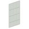 Rückwand, f. Steckregal, HxB 2500x1300mm, verzinkt, Vollblech