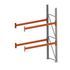 Palettenregal,Anbaufeld,HxBxT 2700x1825x800mm,2xTraversen,3 Stellplätze