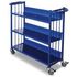 Ordnerwagen, Tragl. 150kg, 3 Etage(n), geneigt, m. Abrollrand