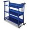 Ordnerwagen, Tragl. 150kg, 3 Etage(n), geneigt, m. Abrollrand