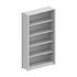 Büroregal, Grundfeld, HxBxT 1850x1056x335mm, 6xStahlboden, 5 OH