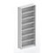Büroregal, Grundfeld, HxBxT 2550x1056x335mm, 8xStahlboden, 7 OH