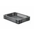 Euronorm-Stapelbehälter,HxLxB 75x400x300mm,7l,PP,grau,Wände durchbrochen