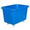 Rechteckbehälter, HxLxB 641x902x660mm, 227l, PE, blau, Wände geschlossen