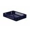 Euronorm-Stapelbehälter,HxLxB 75x400x300mm,7l,PP,blau,Wände durchbrochen