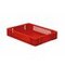 Euronorm-Stapelbehälter,HxLxB 75x400x300mm,7l,PP,rot,Wände durchbrochen