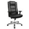 Drehsessel,m. Armlehnen,Sitz Leder schwarz,Sitz HxBxT 420-510x520x480mm