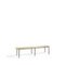 Sitzbank, LxT 2000x460mm, Holzleisten, Gestell grau, stapelbar