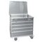 Alu-Kastenwagen,Tragl. 200kg,229l,HxLxB 730x730x605mm,Deckel anscharniert