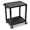 Kunststoff-Etagenwagen, Tragl. 150kg, 2 Etage(n), Ladefl. LxB 610x460mm