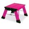 Klapptritt, 1 Stufe(n), Podest H 200mm, pink, Alu