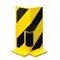 Anfahrschutz, Winkel, H 400mm, Schenkel L 160mm, Stahl, gelb/schwarz