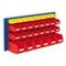 Schlitzplatte m. Kästen, Platten HxB 450x1000mm, Platte RAL5010, lackiert