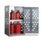 Gasflaschenschrank, f. 10x11kg Flasche, HxBxT 1435x860x720mm, m. Dach