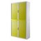 Querrollladenschrank,HxBxT 2040x1100x415mm,4xStahlboden,4 OH,Korpus weiß