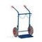 Flaschenkarre, Tragl. 200kg, 2x40/50l Flasche, m. Kette, RAL5010