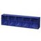 Klappkastenmagazin, HxBxT 165x600x135mm, 5 Kästen, Gehäuse blau