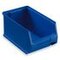 Sichtlagerkasten, HxBxT 125x145x235mm, PP, blau