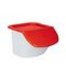 Zutatenspender, HxBxT 280x400x440mm, 15l, PP, Behälter/Deckel weiß/rot