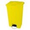 Tretabfallbehälter, 1x90l, HxBxT 820x500x412mm, Korpus PP gelb
