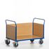 Dreiwandwagen, Tragl. 500kg, Ladefl. LxB 850x480mm, Holzplatte, 3 Wände