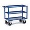 Tischwagen,Tragl. 400kg,3xWannenboden,Ladefl. LxB 995x695mm,Blechetage