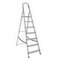 Alu-Bügelleiter, einseitig, 7 Stufe(n), Stand H 1, 425m, Alu