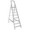 Alu-Bügelleiter, einseitig, 8 Stufe(n), Stand H 1, 64m, Alu