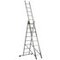 Mehrzweck-Teleskopleiter, 3x8 Sprossen, Alu