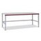 Packtisch, HxBxT 690-960x2000x800mm, Platte lichtgrau, 4-Fuß Stahl, hvst.