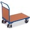 Stirnwandwagen, Tragl. 500kg, Ladefl. LxB 1230x800mm, Holzplatte, 1 Wand