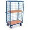 Etagenwagen, Tragl. 500kg, 2 Etage(n), Ladefl. LxB 1000x700mm, Holzetage