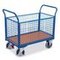 Gitter-Vierwandwagen, Tragl. 500kg, Ladefl. LxB 1170x760mm, Holzplatte