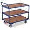 Tischwagen, Tragl. 250kg, 3 Etage(n), Ladefl. LxB 985x590mm, Holzetage