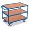 Tischwagen, Tragl. 250kg, 3 Etage(n), Ladefl. LxB 985x590mm, Holzetage