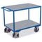 Tischwagen,Tragl. 500kg,2 Etage(n),Ladefl. LxB 1000x700mm,Zink/MDFetage