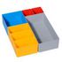 Einsatzboxen-Set,Kastengröße 1/2/3/5,rot,blau,gelb,grau