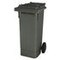 Mülltonne, 80l, HxBxT 930x445x520mm, Deckel grau, Korpus PE grau, 2 Räder