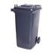 Mülltonne,240l,HxBxT 1075x580x730mm,Deckel grau,Korpus PE grau,2 Räder