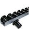 Rollenleiste, Spurkranzrolle Kunststoff, Tragl./Rolle 65kg, L 2, 4m