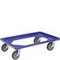 Transportroller, f. Euronorm-Stapelbehälter, LxB 620x420mm, Gestell PP