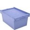 Mehrwegbehälter,HxLxB 290x610x400mm,47l,PP,taubenblau,Wände geschlossen