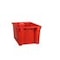 Drehstapelbehälter, HxLxB 300x600x400mm, 50l, PP, rot, Wände geschlossen