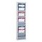 Auftragsplaner, 10 Fächer, HxB 1282x315mm, Ablage(n) Kunststoff, grau