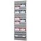 Auftragsplaner, 15 Fächer, HxB 1750x554mm, Ablage(n) Kunststoff, grau
