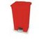 Tretabfallbehälter,1x45l,HxBxT 600x398x410mm,Korpus PP rot,Deckel PP rot