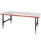 Packtisch, HxBxT 690-960x2000x920mm, Platte hellgrau, 4-Fuß RAL7016