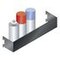 Dosenhalterung, f. Werkstattwagen, HxBxT 70x380x74mm, Stahl, schwarz