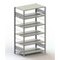 Aktenregal, Grundfeld, HxBxT 1850x1056x636mm, Fachlast 80kg, 6xStahlboden